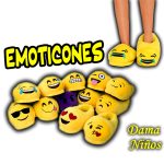 Pantuflas con emoticons