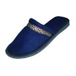 Pantuflas de hombre polar con guarda pampa