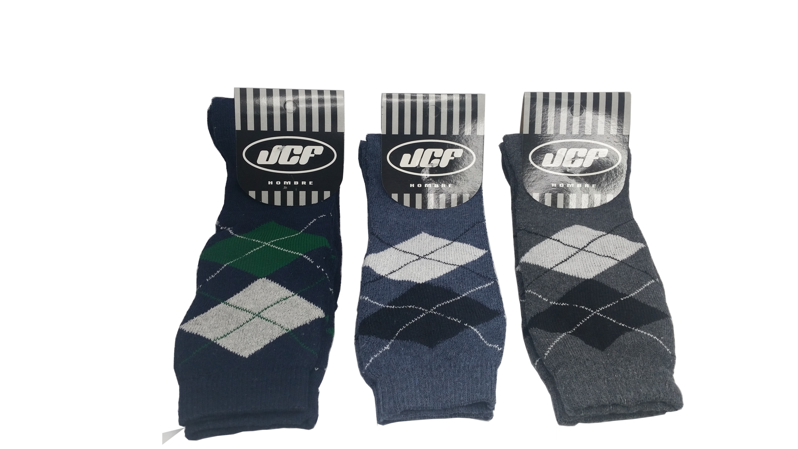 png 3 Medias de hombre Modelo rombo - Imagen 1