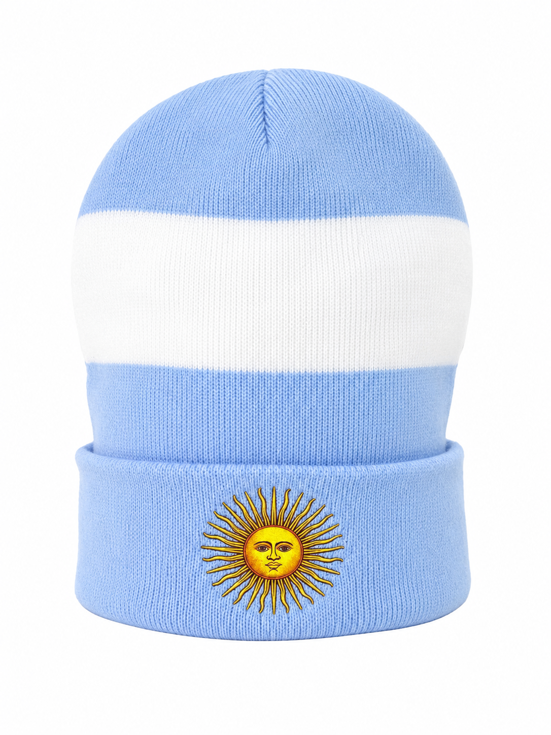 ChatGPT Image 22 jun 2026, 18_26_24 Gorro de lana de Argentina con Sol de Mayo – Pack Mayorista x12 | Mundial 2026 | Tipo rocky - Imagen 1