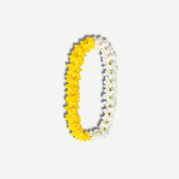 Collar Papal Elastizado Cotillon Amarillo y Blanco por Mayor
